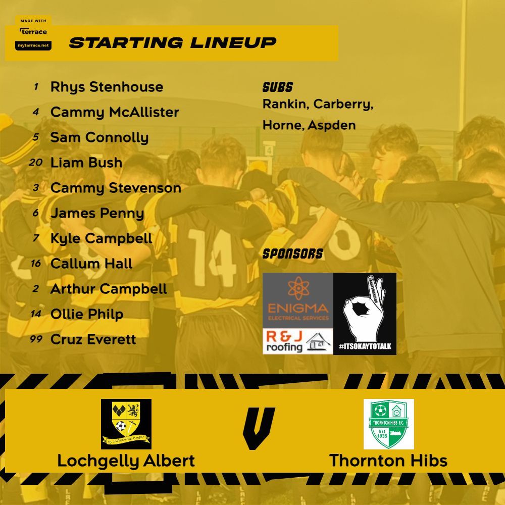 Todays line up 

#backtheberts ⚫️🟡