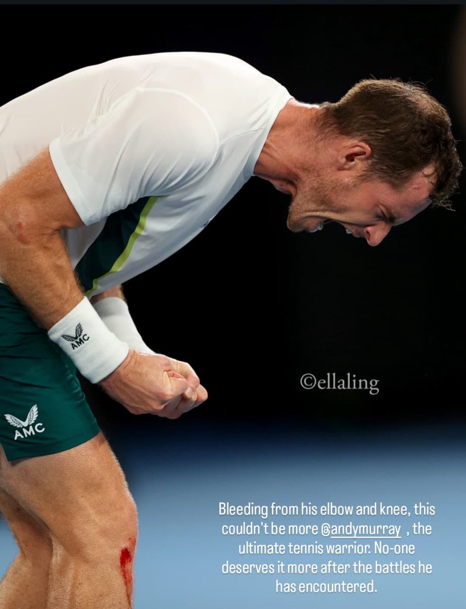Helena_tennis's tweet photo. This picture of Andy from AO 2023!🫡🥹

@EllaLing23 👏👏 https://t.co/QXC7ri1ObW