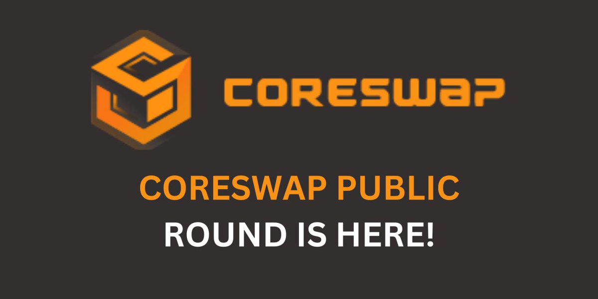 WoodyLightyearx's tweet image. 🥳 @CORE_SwapAI Public Round is live on Gempad!

⌚️ Time: 19/01/2025 14:00 (UTC)-22/01/2025 14:00 UTC
🟧 Minimum Buy: 10 CORE
🟧 Maximum Buy: 5000 CORE
📌 Buy Here: gempad.app/presale/0xa108…

CORESwap is an AI Powered DEX on #COREChain. It&apos;s a network of AI Infrastructures that&apos;s…