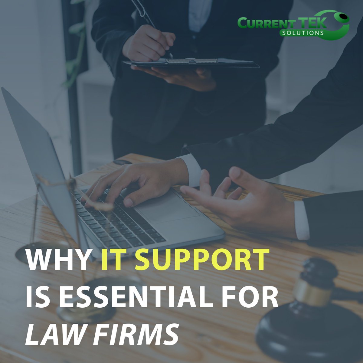 currentTEK's tweet image. Legal professionals rely on technology more than ever. From secure file sharing to 24/7 tech support, here’s why dedicated IT services are a must for law firms.

Learn more: currentteksolutions.com/it-services-fo…

#ITServices #LawFirmTech