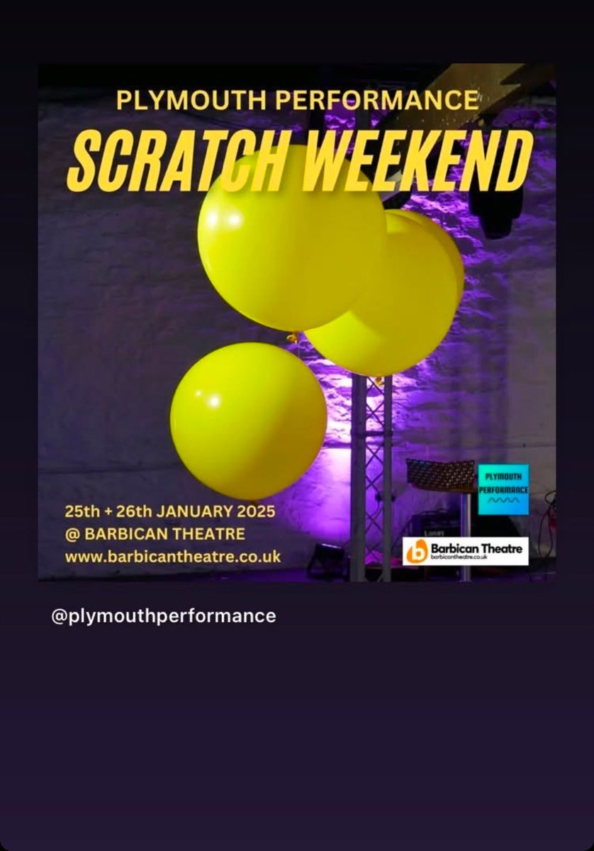 David Prescott (@dwprescott) on Twitter photo Coming next weekend, a scratch Saturday & Sunday from Plymouth Performance at the Barbican Theatre More opportunities for local performers. All tickets free bookable at <a href="/BarbicanTheatre/">Barbican Theatre, Plymouth</a> website! Coming next weekend, a scratch Saturday & Sunday from Plymouth Performance at the Barbican Theatre More opportunities for local performers. All tickets free bookable at <a href="/BarbicanTheatre/">Barbican Theatre, Plymouth</a> website!