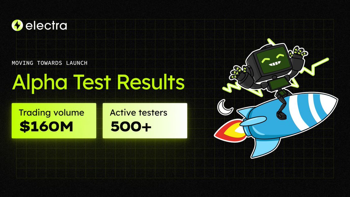 Alpha Test Recap: A Step Closer to Public Launch

Our Trading Terminal’s alpha test was a success!

🏆 Testers praise speed, freedom, &amp; features
• 500+ testers
• $160M volume
• 100+ improvements

⚡️ Closed test rolling out, public launch soon.