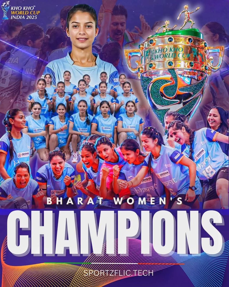 Sheetal_312's tweet photo. प्रथम भरलेल्या खो-खो वर्ल्ड कप मध्ये भारतीय महिला संघ विजयी  ❤️🇮🇳✨🏆 https://t.co/cOeJH328t5