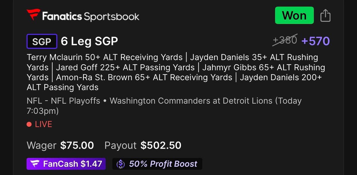 Austin_Damm's tweet photo. S/O to @SmartPlaysDaily for the big 💰 last night!! https://t.co/HlBdaky3r1