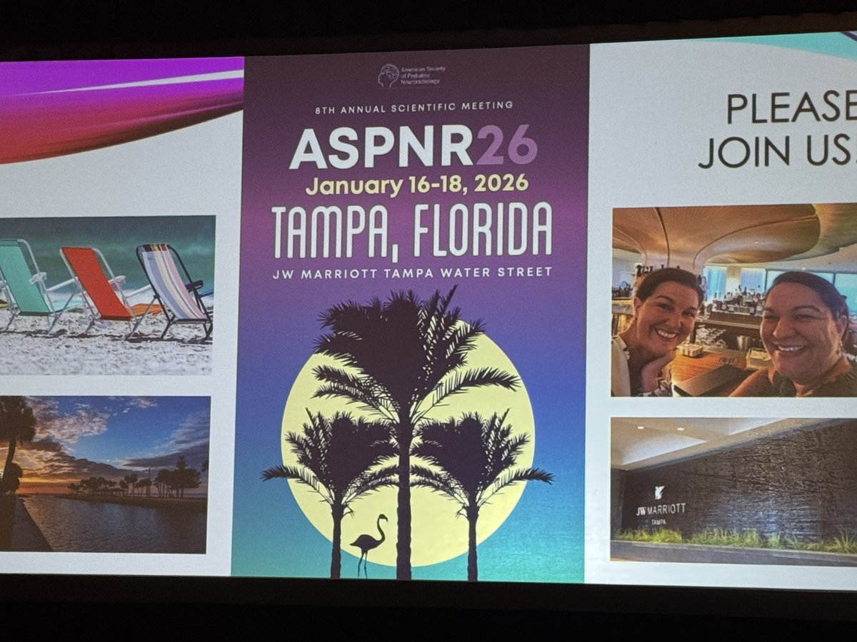 American Society of Pediatric Neuroradiology (@the_aspnr) on Twitter photo Start planning for the ASPNR2026 in Tampa! #ASPNR25 <a href="/laura1127md/">Laura Hayes</a> <a href="/MirskyDavid/">David Mirsky</a> <a href="/SusanPalasis/">Susan Palasis</a> <a href="/MarkMamloukMD/">Mark Mamlouk</a> <a href="/cguimaraesMD/">Carolina Guimaraes MD</a> <a href="/ArzuOztrkMD/">Arzu Ozturk</a> <a href="/RLClarkeMD/">Rebekah Clarke</a> Start planning for the ASPNR2026 in Tampa! #ASPNR25 <a href="/laura1127md/">Laura Hayes</a> <a href="/MirskyDavid/">David Mirsky</a> <a href="/SusanPalasis/">Susan Palasis</a> <a href="/MarkMamloukMD/">Mark Mamlouk</a> <a href="/cguimaraesMD/">Carolina Guimaraes MD</a> <a href="/ArzuOztrkMD/">Arzu Ozturk</a> <a href="/RLClarkeMD/">Rebekah Clarke</a>