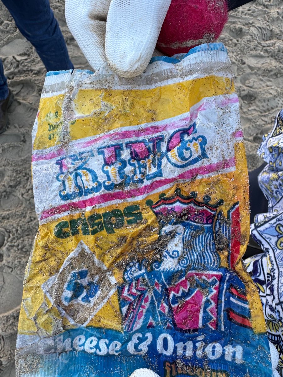 Saturday find on beach clean, we think it’s 46 year’s old…anyone know?