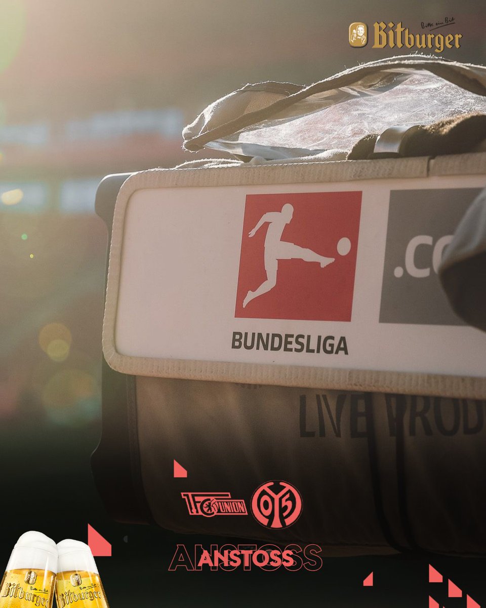 1FSVMainz05's tweet photo. Die Rückrunde startet in Berlin! ⚽️

Live auf https://t.co/FR09oft5Mu 🎧

#Mainz05 #FCUM05 #bitteinbit https://t.co/c5TskVuqzZ