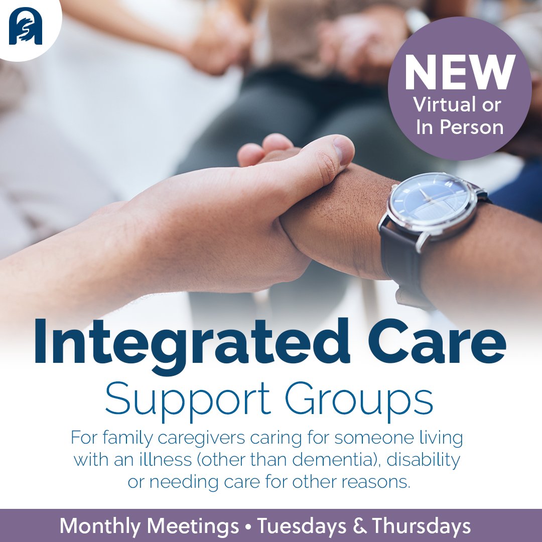 AcclaimHealth's tweet photo. If you're caring for a loved one with an illness or disability, please consider joining one of our new Integrated Care Support Groups. Offered virtually and in person. 

For more info, please contact Khadija Kausar 905-847-9559 ext. 2427 or kkausar@acclaimhealth.ca https://t.co/gpnaWdod3l