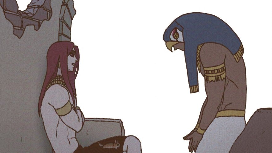 EnneadFF's tweet photo. i can’t stop thinking abt how the deeper traumas of both of them might show up now
Seth who is hurt by the lies and hiding
Horus who has been taught his whole life to stay quiet
how they are so similar in their fear of losing the only thing they desperately want to have https://t.co/y7vSshX7MM