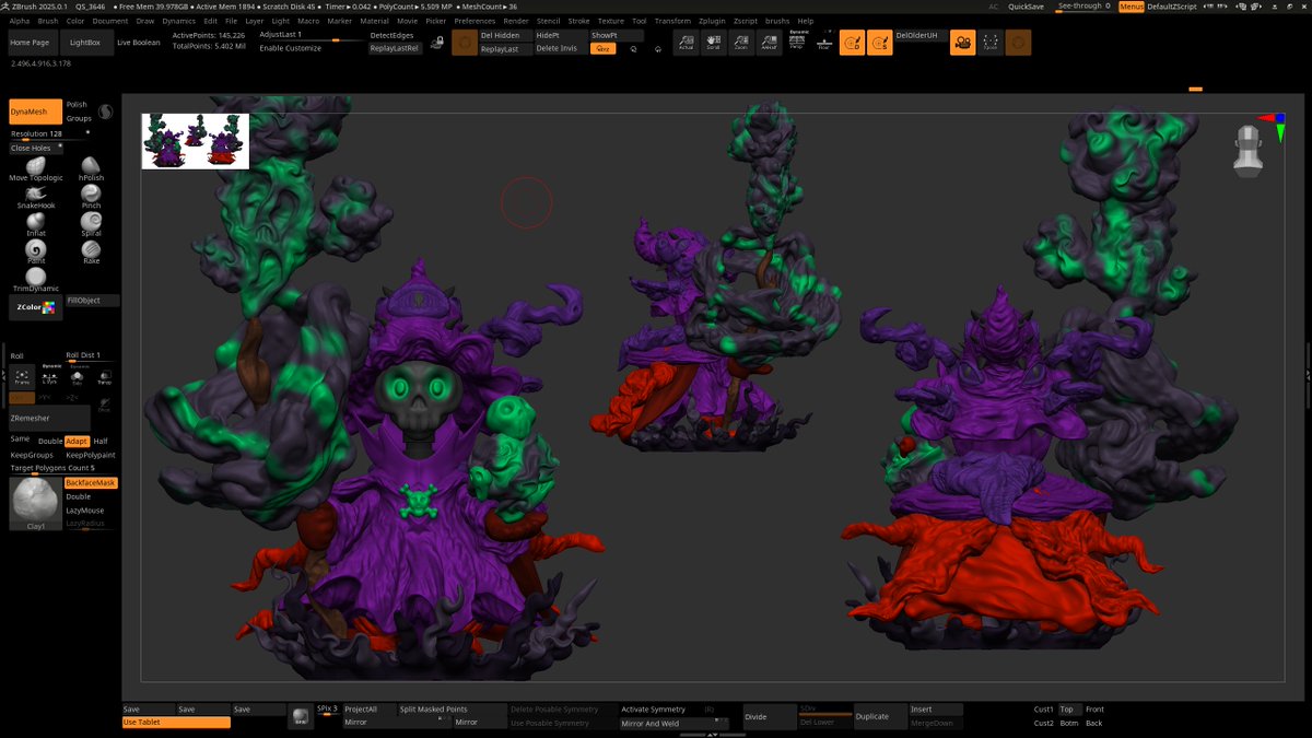 pvcsart's tweet photo. A little bit of practice on a sunday morning to wake up 😊

#zbrush #stylized #characterdesign #3d #3dsculpting #sculpting #sculptor #designer #artist #3dart #3dartist #3dprinting #studying https://t.co/r9q1vj1qId