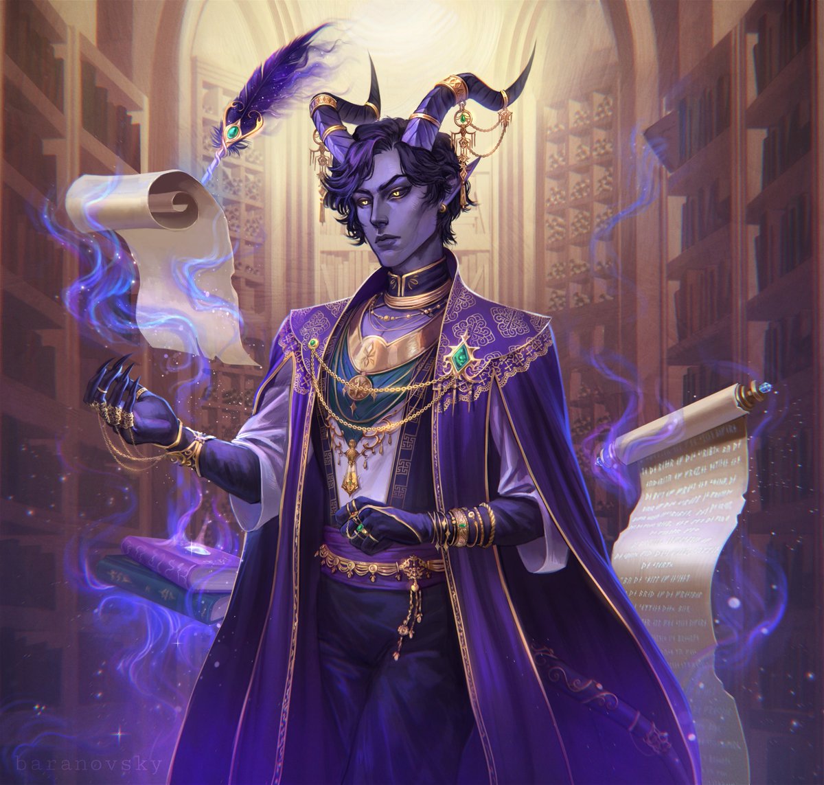 Commissioned artwork 📜🔮

#commission #dndart #fantasyart