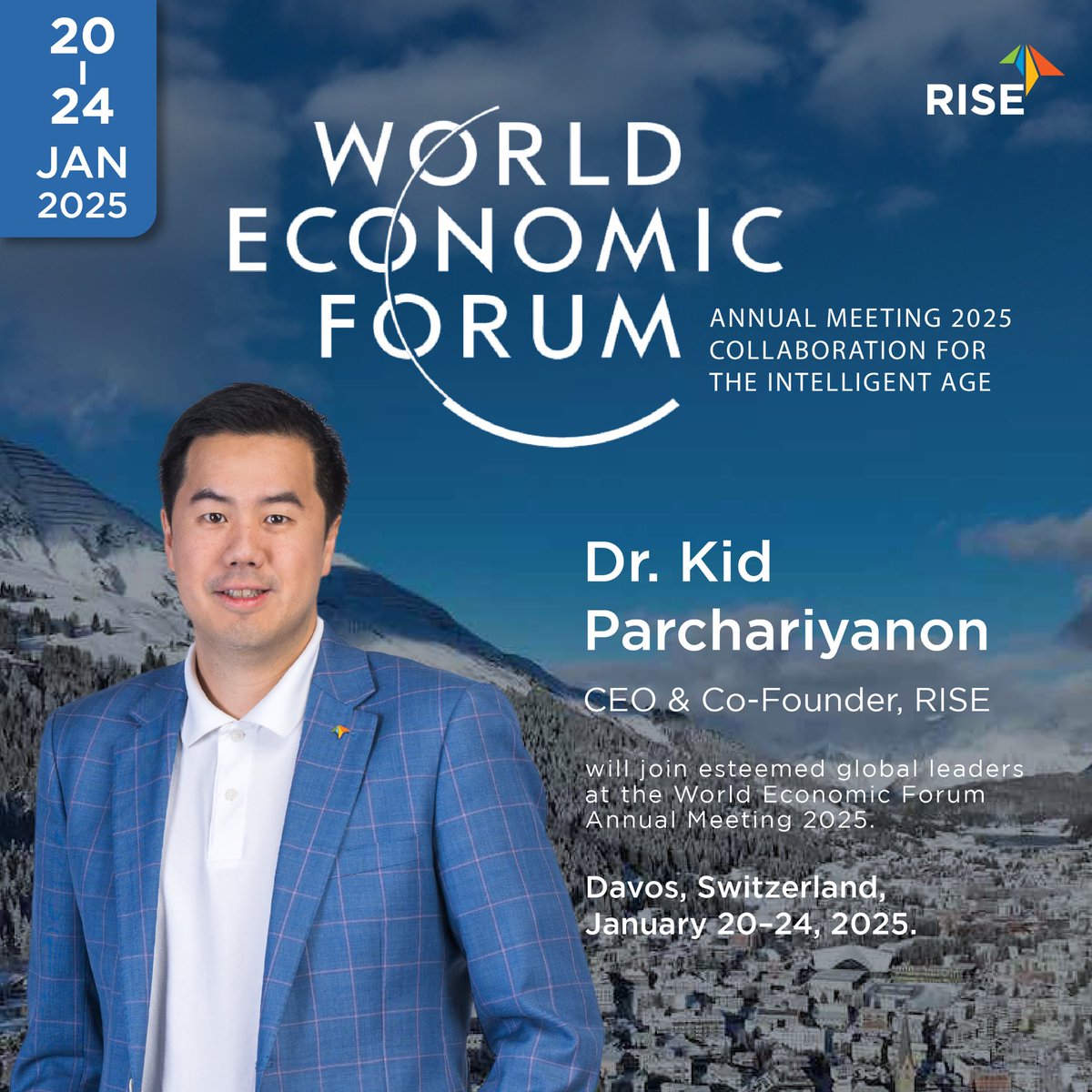 🌏 สัปดาห์นี้ที่ WEF25 ดาวอส อัพเดตเทรนด์โลก:
- Agentic AI
- Trump 2.0
- Sustainability
- Geopolitics
+ ผลกระทบต่อไทย

พิเศษปีนี้ ได้ร่วม:
• UN Global Compact CEO Dialogue
• ตัดสิน Founders Games (4,800 startups)
• พูดที่ unDavos: 3I Model กับ Middle Income Trap

#WEF25