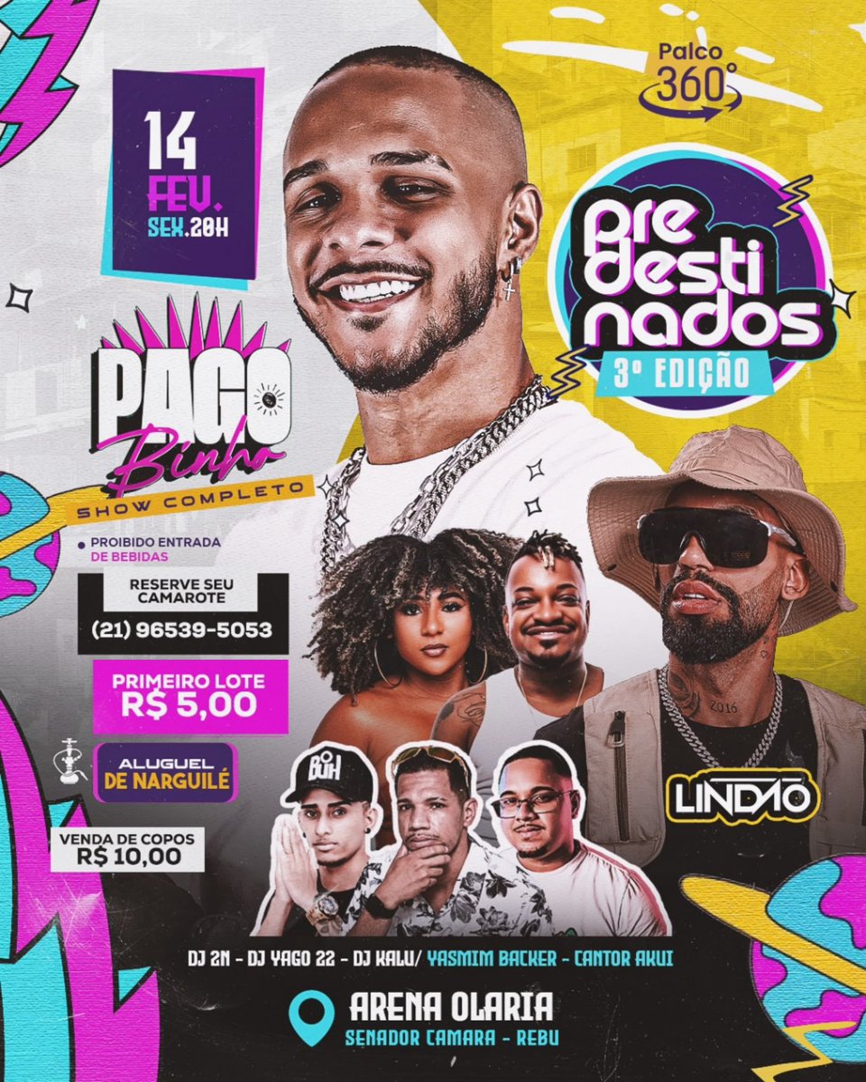 BAILEDOREBU's tweet photo. DIA 14 DE FEVEREIRO TEM A 3° EDIÇÃO DOS PREDESTINADOS COM PAGOBINHO E DJ LINDÃO. 

CHAMA NO RT QUE ESSE EVENTO ESTÁ VINDO PRA PARAR TUDO! 🥵🔥 https://t.co/1NtedgA6S8