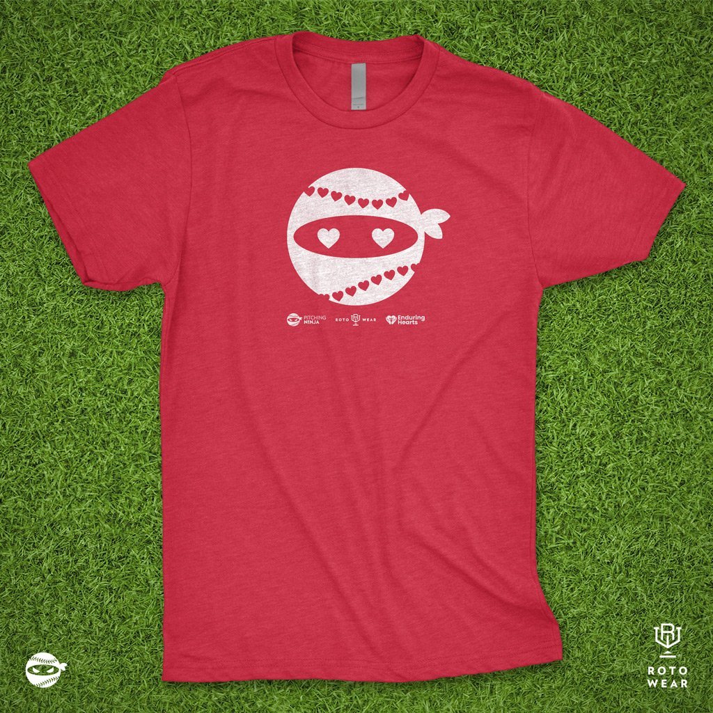 Rob Friedman (@pitchingninja) on Twitter photo NEW limited edition PitchingNinja T shirt
Get a Valentine's Day gift & do a Good Deed!
Help <a href="/EnduringHearts/">Enduring Hearts</a>'s mission of funding critical research to increase longevity/improve the quality of life for children w/ Heart Transplants!
Link to buy: rotowear.com/products/pitch… NEW limited edition PitchingNinja T shirt
Get a Valentine's Day gift & do a Good Deed!
Help <a href="/EnduringHearts/">Enduring Hearts</a>'s mission of funding critical research to increase longevity/improve the quality of life for children w/ Heart Transplants!
Link to buy: rotowear.com/products/pitch…