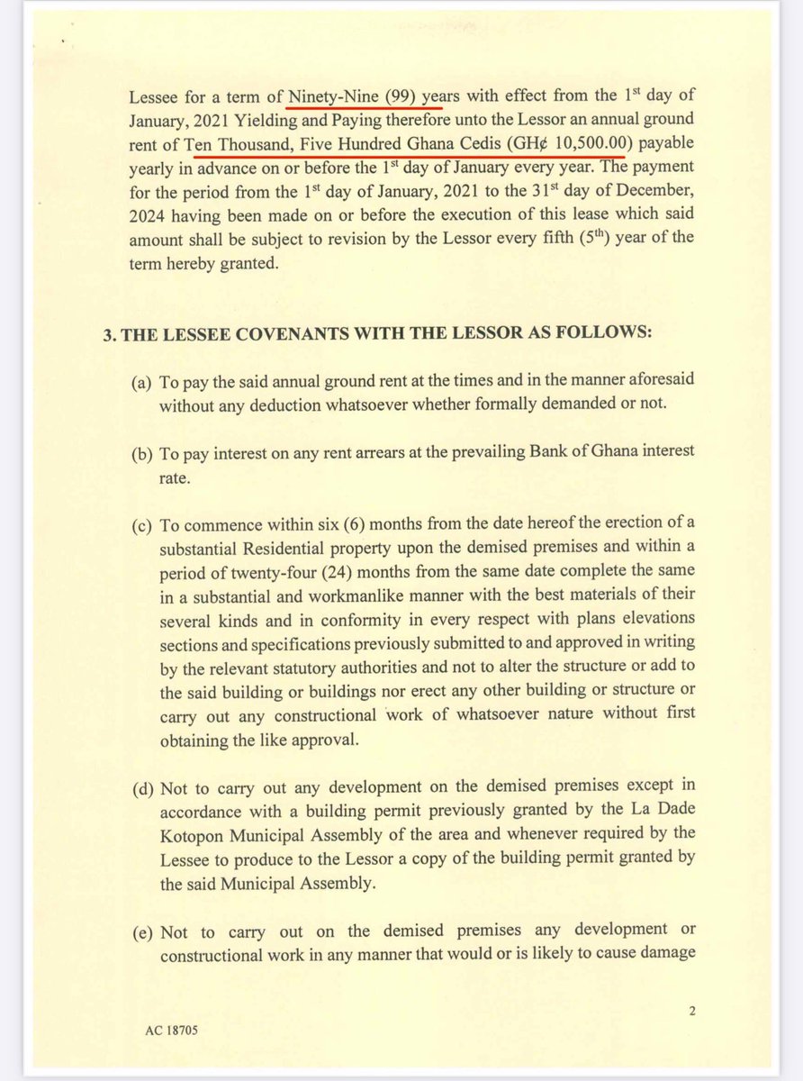 S_OkudzetoAblak's tweet photo. Is the NPP Minority in Parliament launching such vicious, vile and baseless attacks at President Mahama’s widely celebrated ORAL anti-corruption initiative because of the fear that soon Ghanaians will come into full knowledge of the atrocities some of their members have committed against the people?

Let’s consider this shocking example of an NPP MP buying our prime Cantonments public land at an extremely ridiculous GHS42,000.00 (US$2,800.00). 

Unimpeachable and irrefutable Lands Commission documents reveal that President Akufo-Addo authorized this outrageously unconscionable transaction in 2021. (See attached). 

The NPP MP who benefited from this condemnable rip-off is Hon. Kennedy Osei Nyarko, MP for Akim Swedru.

From the Lands Commission’s records, Hon. Kennedy Osei Nyarko now owns the prestigious land in issue for 99 years (from 1st January, 2021 to 31st December, 2120). 

The unbelievable terms of this sweetheart deal only required the MP to pay an annual ground rent of a meagre GHS10,500.00 from 1st January, 2021 to 31st December, 2024 amounting to GHS42,000.00 (US$2,800.00) for him to take over the land. 

This deal would not even qualify for land in any of my holy villages in North Tongu. 

According to the ‘lootocratic’ and exceptionally offensive agreement, the GHS10,500.00 ground rent may be reviewed every five years within the 99 years. 

For all other Ghanaians who were not President Akufo-Addo’s anointed cronies, prevailing market rates at the time dictated that one ought to pay between US$700,000.00 and US$800,000.00 as lump sum consideration. After that, one is required to pay ground rent to authorities as well. 

Compare US$700,000.00 for every other Ghanaian and US$2,800.00 for a few NPP cronies. 

The irony is that this is the Cantonments Agric Mechanization land Hon. Kennedy Osei Nyarko should have been keen on protecting as a former Deputy Agric Minister. He should not have actively colluded with elements in the former administration to illegally rezone without parliamentary approval, forcefully evict staff of Agric Mechanization and members of the Vegetable Producers and Exporters Association just because he and a few politically exposed persons covet the choice land. 

Article 257 of Ghana’s 1992 Constitution is clear that public lands belong to all Ghanaians. President Akufo-Addo was merely a caretaker on our behalf. This is certainly not the kind of trusteeship we expected. 

The GHS42,000.00 Cantonments land deal highlights the grave injustice and deep rot associated with how public lands and other state assets were looted under the erstwhile Akufo-Addo/Bawumia administration. 

What is not right is certainly not right. 

I know there are many patriotic NPP members who will not support such naked injustice.

Those who have not looted from the Ghanaian people do not attack ORAL — indeed, they boldly support ORAL, as the Constitution demands of all good citizens. 

The current generation of politicians must reflect and acknowledge that if those who came before us engaged in such despicable unpatriotic conduct, no state asset would have been left for us. 

At this rate, what state assets are we leaving behind for the youth and for subsequent generations? 

How can we develop our country if all strategic state assets are looted by a few? 

I wholeheartedly agree with Prof. Kwaku Azar that ORAL must go with OPAL (Operation Prevent All Loot) — this is why I am vigorously pursuing my private members bill which seeks to ban politicians and politically exposed persons from purchasing state assets. 

My bill also makes it mandatory for all transactions on state assets to receive parliamentary approval. The Ghanaian people must first of all be convinced that there is even justification for selling that state asset. 

It is also in the bill that the transactions must go through value for money audits, and the amounts involved and beneficiaries must be published for the Ghanaian people to know. 

ORAL is