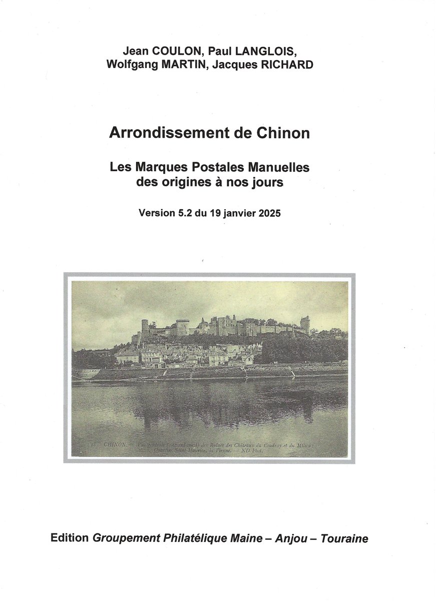 AnnecyWebmaster's tweet image. Nouvelle version 5.2 du catalogue "Arrondissement de Chinon - Les Marques Postales Manuelles des origines à nos jours" philatelie-annecy.fr/deuxieme-parut… #Chinon #Touraine #Loire #Vienne #Indre #philatelie #marcophilie #histoirepostale #marquespostales #timbres
@TimbresFFAP