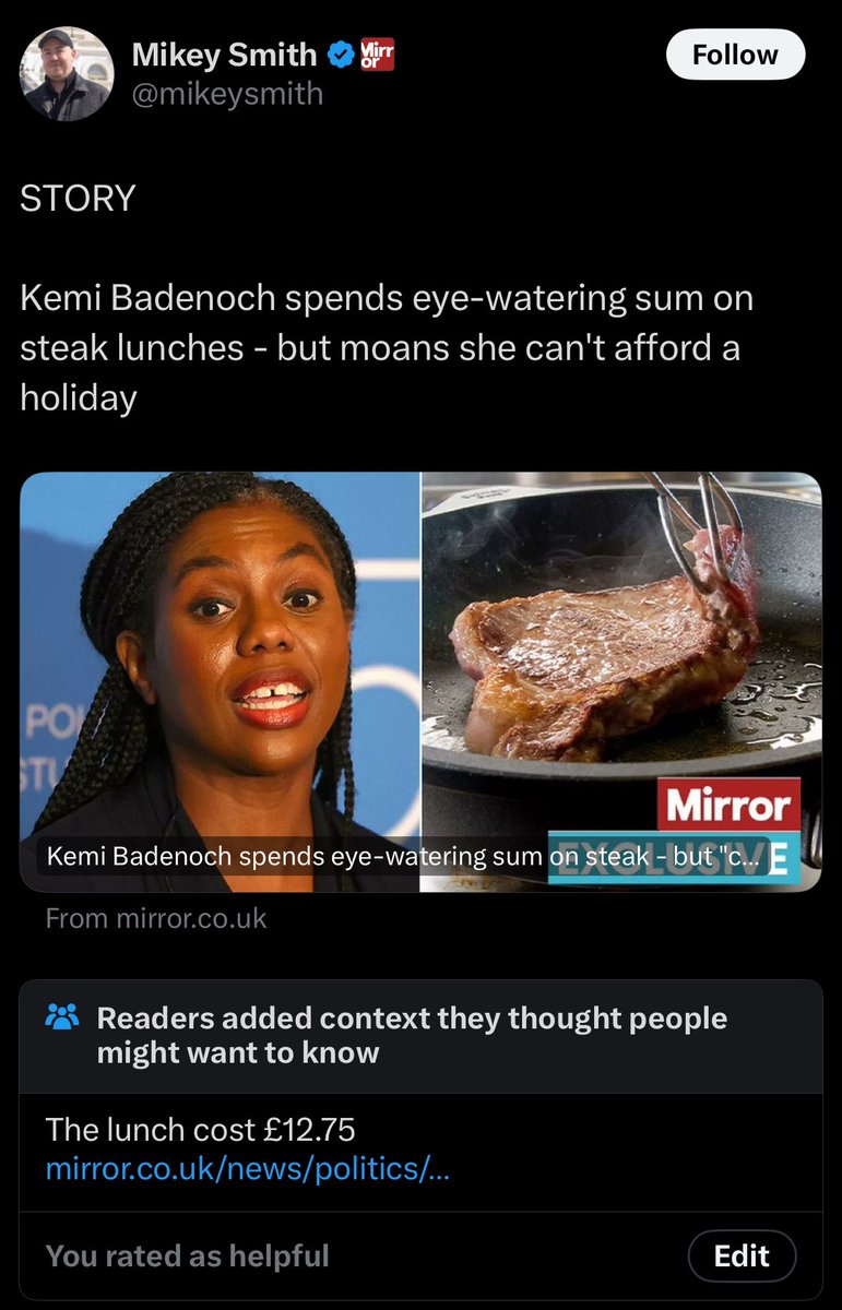 “Journalism” vs community notes.

Community notes wins again.