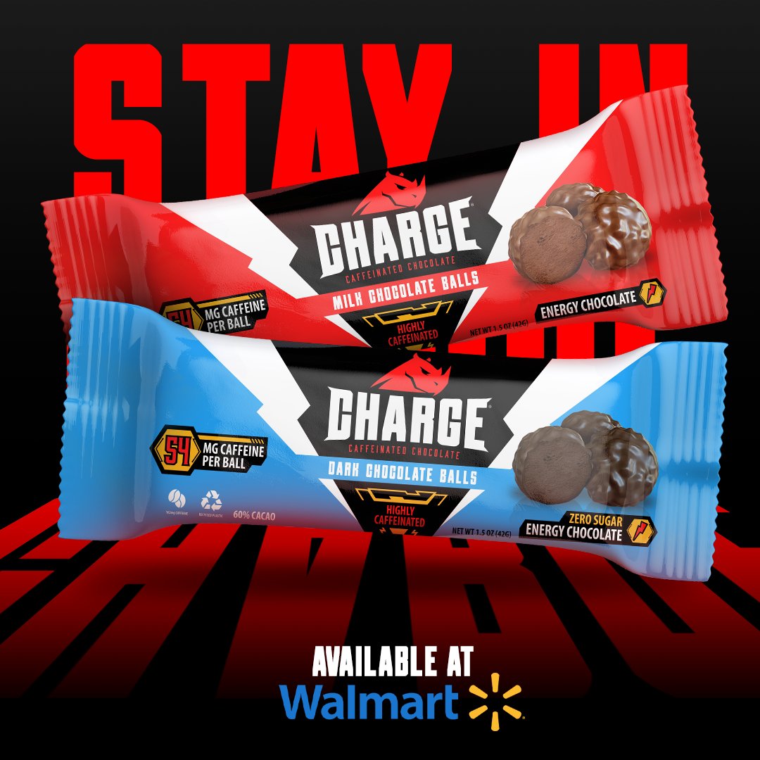 Get through that mid-day slump with our caffeiniated chocolate!

Available online and at Walmart!
ChargeChocolate.com 🍫