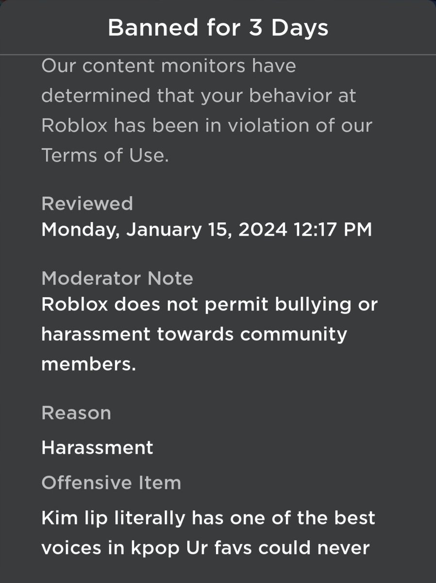 ShaunaAkgaee's tweet photo. Roblox silencing for speaking the truth https://t.co/L4faLrfuGf