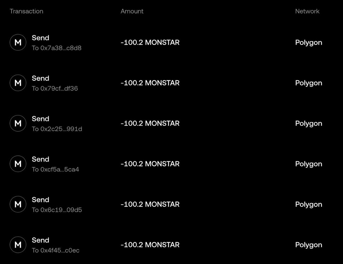 ArtmonStarCoin's tweet photo. Giveaway #2 
Promise kept ✅
A successful $MONSTAR giveaway 
Presale 21 Jan 🔥

#presale #crypto #MONSTAR https://t.co/8hjd2AGOA4