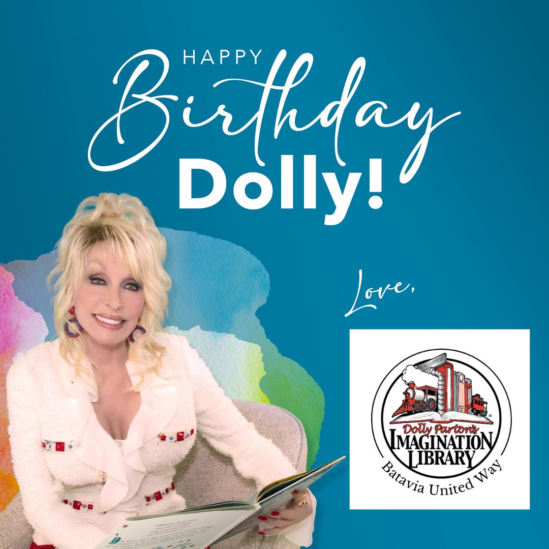BataviaWay's tweet image. Today, we celebrate the founder of the Imagination Library, a program that has inspired a love of reading in millions of children! Want to celebrate Dolly’s birthday in a meaningful way? Consider donating to Batavia’s Dolly Parton Imagination Library 💙
👉 loom.ly/1yKJg_k