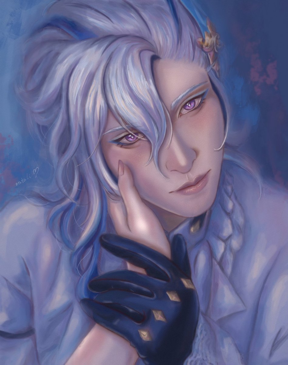 natali_2908's tweet photo. 💙💙💙💙💙💙💙💙

His gaze is like a calm surface of water — deep, charming, but hiding a real storm. 🥰✨

#GenshinImpact #Neuvillette #art #DigitalArtist https://t.co/znZuHwKNon