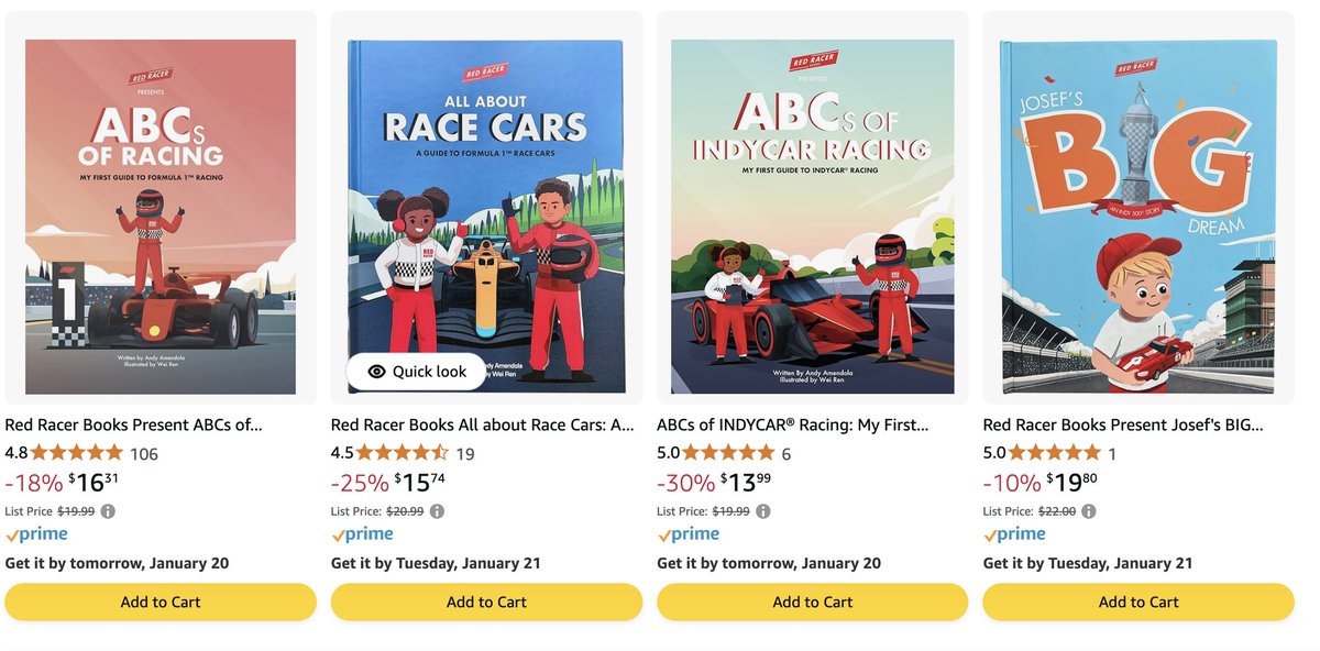RedRacerBooks's tweet photo. 🚨 Preseason Sale Alert! 🚨 Get up to 30% OFF on select titles at Red Racer Books! 📚✨ Don’t miss out—shop now on Amazon! 👉 https://t.co/hfcN0grB38 #F1Books #INDYCAR #INDY500 #PreseasonSale #RedRacerBooks #ReadingTime https://t.co/hwDlj3o199
