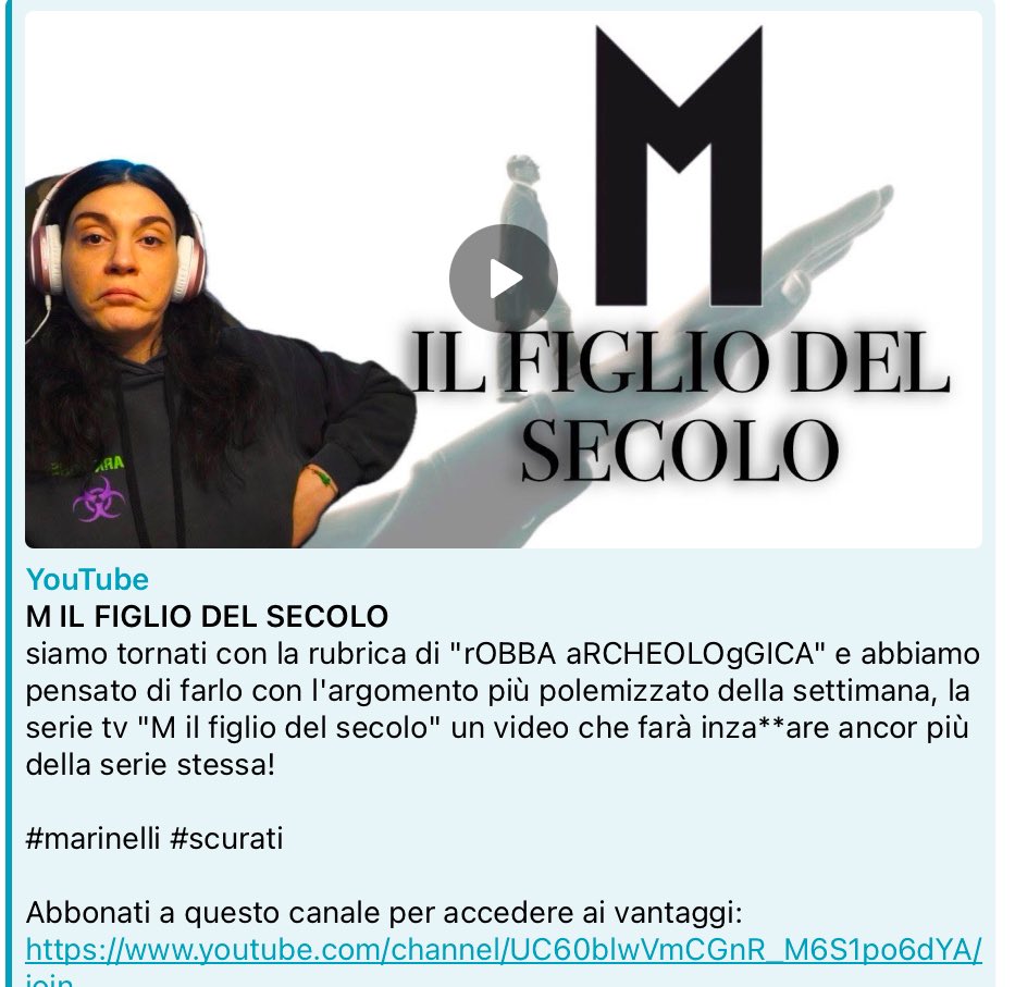 pubblesatira's tweet photo. Quello che dirò in questo video vi farà incazzare più della serie stessa…
Link: https://t.co/OfmEv3JXdv
#Marinelli #ilfigliodelsecolo #sky https://t.co/Tb1z3oZHev