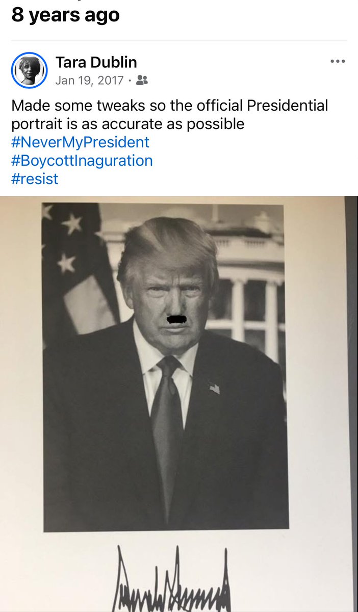 taradublinrocks's tweet photo. The only thing thatโs changed in the last eight years is that heโs gotten even worse
#TrumpIsUnfit #NeverMyPresident #BoycottInauguration #TheResistance2025 https://t.co/PgrcdnHN15