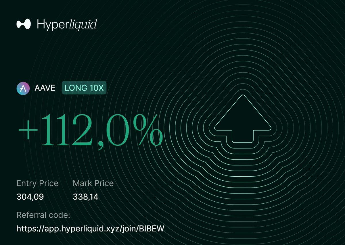 A défaut d'avoir cliqué sur TRUMP on clique sur $AAVE et $HYPE mais bon, maigre consolation