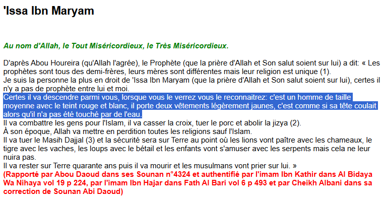 WolofDuty's tweet photo. Il m'a l'air un peu trop bronzé (pour ne pas dire cramé) pour quelqu'un dont la couleur de peau devrait plutôt être entre rouge et blanc d'après le Prophète, comme clairement stipulé dans ce hadith sahih.

Abu Dawud n°4324 &amp; Ahmad n°9630

#layenne #issalaye https://t.co/u3ZMM8X3qW
