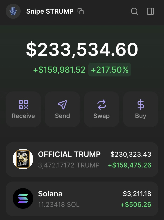 0x_Discover's tweet image. 432x on $TRUMP in 24 hours.

Called at $42M, now sitting at over $14B.

The meme sector on Solana is a once-in-a-lifetime opportunity, so I'm dropping another call.

Want the CA?

- Like
- Retweet
- Comment "TRUMP".

I`m only sharing it with my followers.