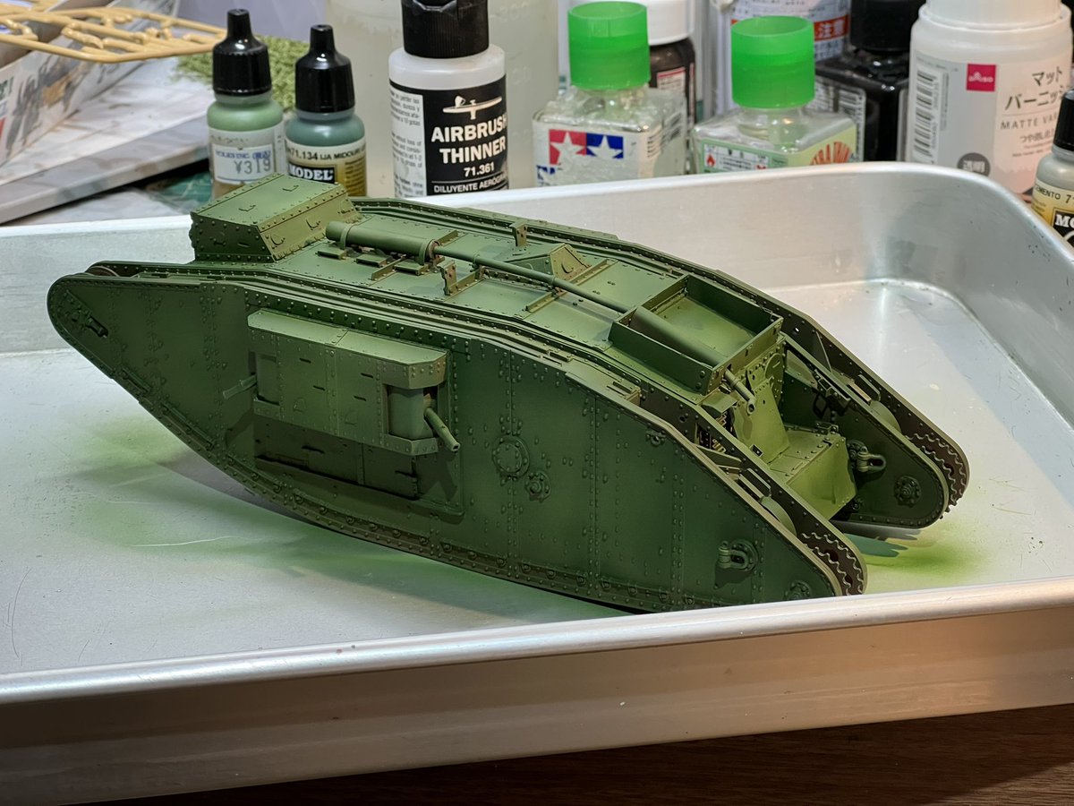 タコムのマークⅣ雌型を日本が1918年に初めて輸入した四號型重戦車に