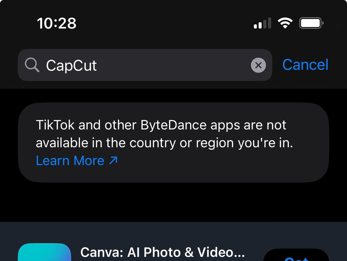 Star_myworld's tweet image. It’s even off the App Store. 😔🙏

#tiktokban #capcutban