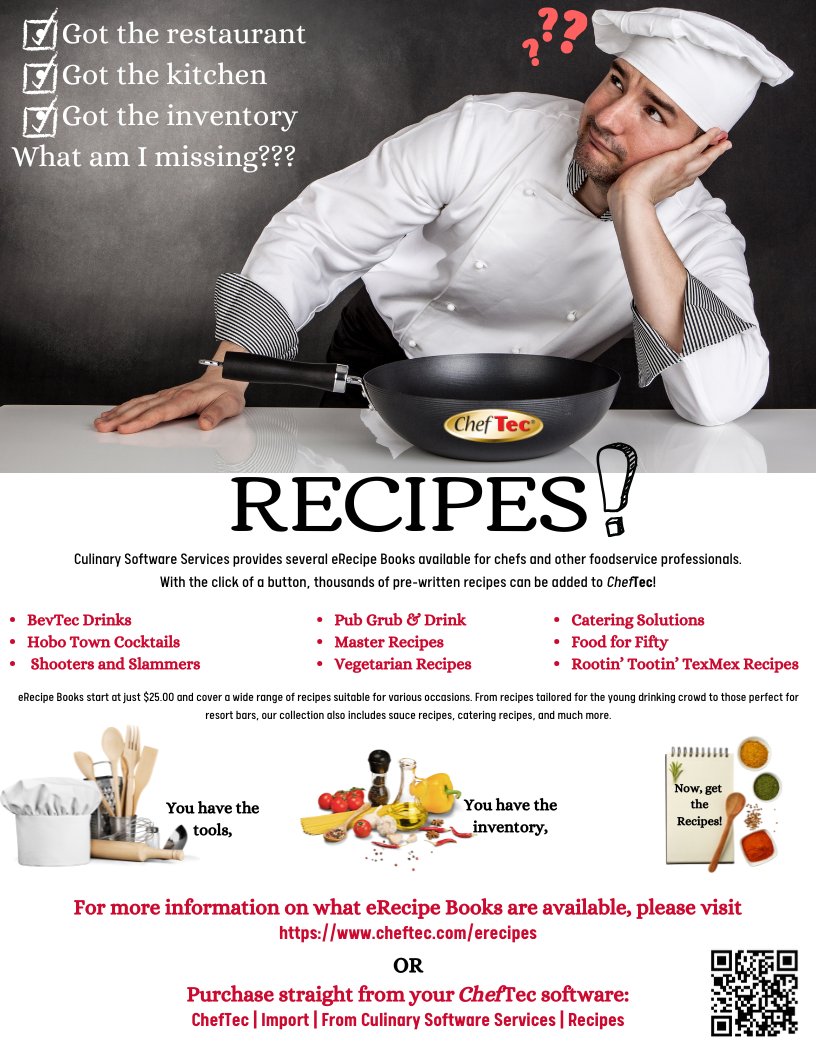 ChefTec and CorTec Software for Foodservice Ops tweet media