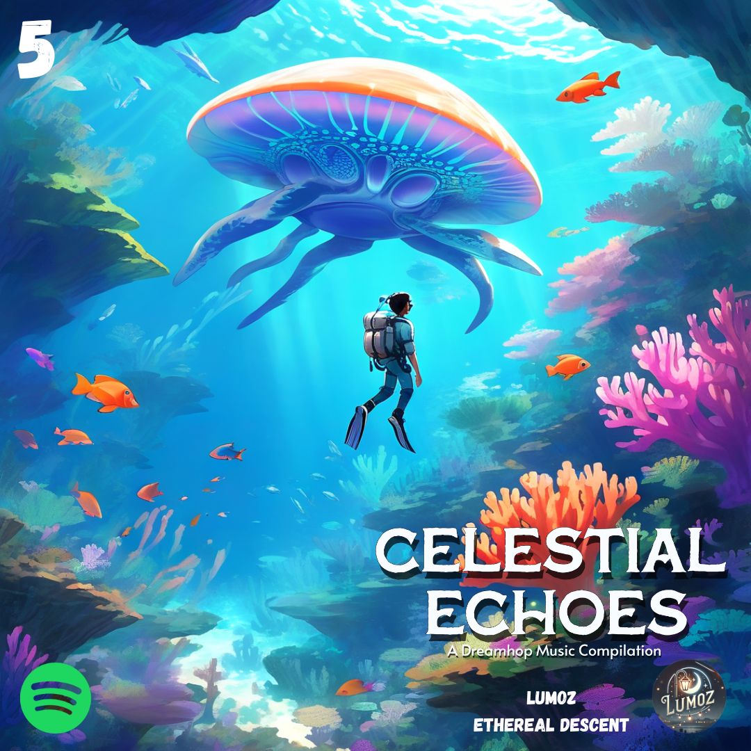 LuMoz7's tweet photo. Pt. 5 🐠 Into the Depths 🌊
"Beneath the surface lies an aquatic wonderland teeming with life. A massive, jellyfish-like creature glides gracefully by, its movements hypnotic."
Would you dare to explore the unknown depths?

@LuMozMusic - #EtherealDescent - Celestial Echoes https://t.co/vHnxg5dgo3