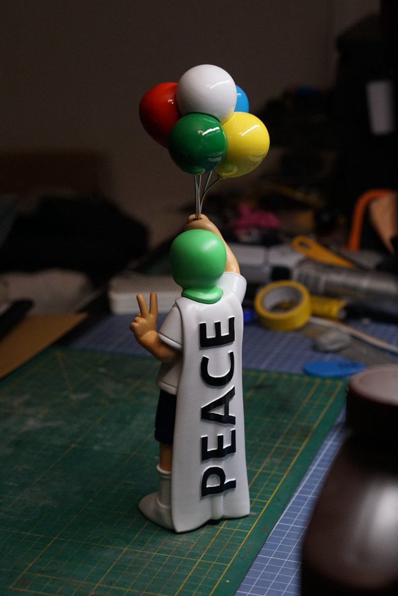 N_ogard's tweet image. J&apos;ai fais une figurine pour le Stream for Humanity 🫡