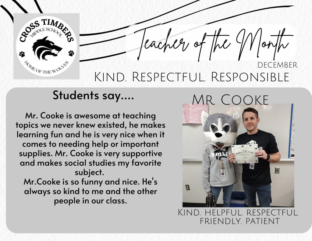 HOWL to the December Pack Members of the Month!