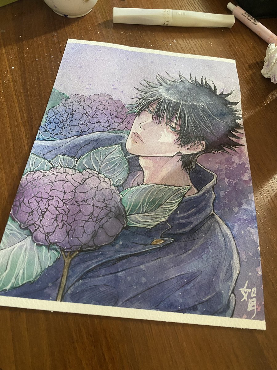 kisa__e's tweet photo. I miss watercolor painting 
I wanna paint something again when I recover from the flu 🎨 https://t.co/3gKHlZfrWx