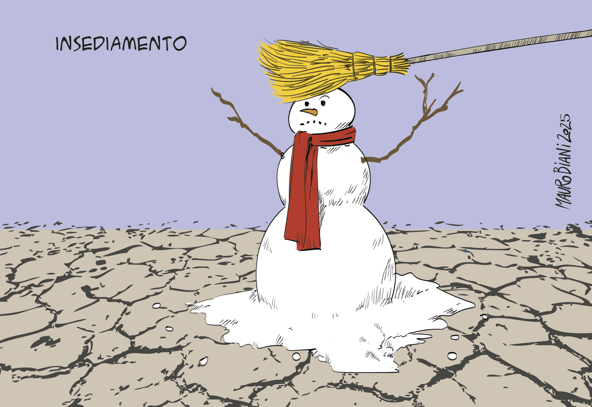 maurobiani's tweet photo. #Trump #InaugurationDay #Usa #pupazzo
Gelida siccità.
Oggi su @repubblica https://t.co/hgRb0EUoe3