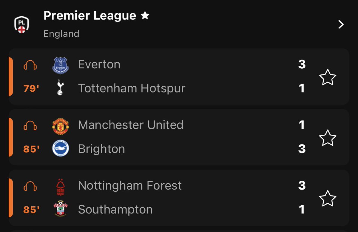 What the fuvkin 3-1 hell is going on in UK 😂 #MUNBHA Tottenham Everton Manchester United Brighton