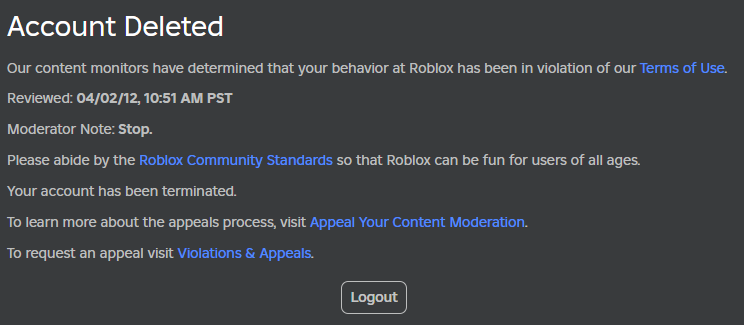DignityRoblox's tweet image. Does anyone know if roblox will finally unban me, it's been years.