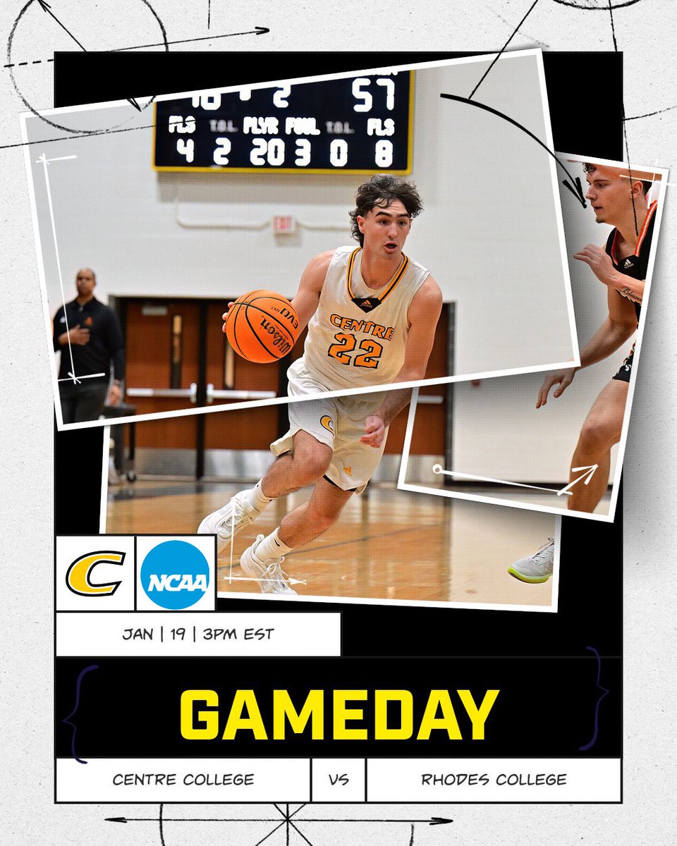 CentreMBB's tweet photo. GAMEDAY IN DANVILLE!!! Your Centre Colonels take on conference opponent Rhodes College today at 3pm! We need 🫵 to be there and be loud today! Go Colonels! 🔥📈

🆚 @RhodesAthletics
⏰️ 3 PM
📍 Alumni Gym
💻️ https://t.co/xpGxRUCKgr
📊 https://t.co/cBBQ4HqvIp https://t.co/cDIJmvaQTl