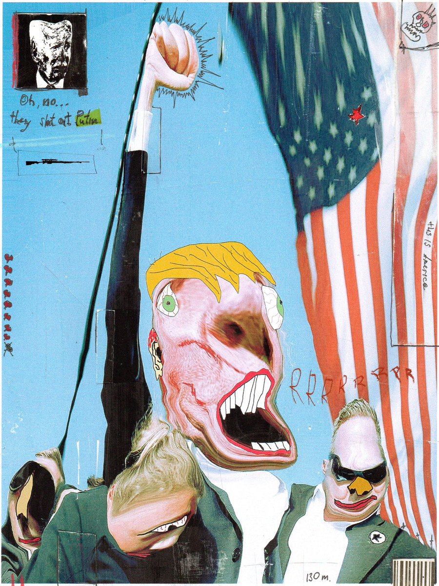 y_v_e_y_v_e's tweet photo. Good day! Our team is making an exhibition in memory of @TimGrib1 . 
He is an analog digital creator, nft-artist, who could took chaos and dirt, mixed it and created very sincere work. Also like a true punk he could make stile, storm and fun from absolutely regular stuff https://t.co/VqK1lrt1uu
