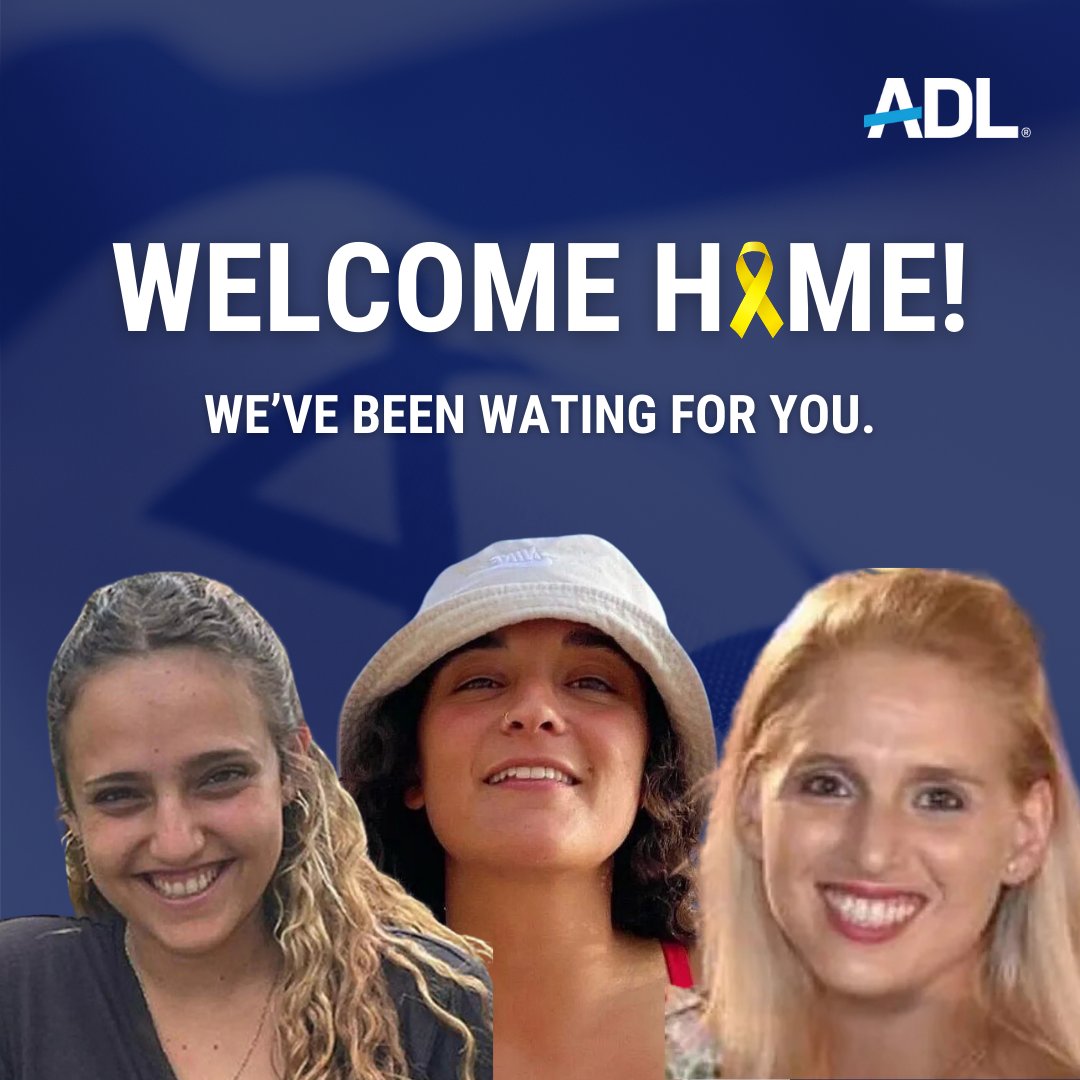 Welcome home, Romi, Emily, and Doron! We've been waiting for you for 471 days.

Now we must bring the remaining 94 hostages home to their families, too.

#BringThemAllHome