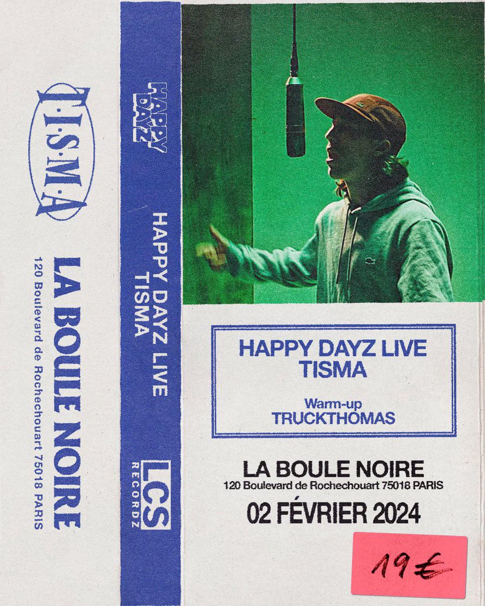 🎫 RDV À LA BOULE NOIRE LE 2 FÉVRIER 🎫

Soyez vif sur les places les reufs !!

Lien de la billetterie : link.dice.fm/cefb32fc030e