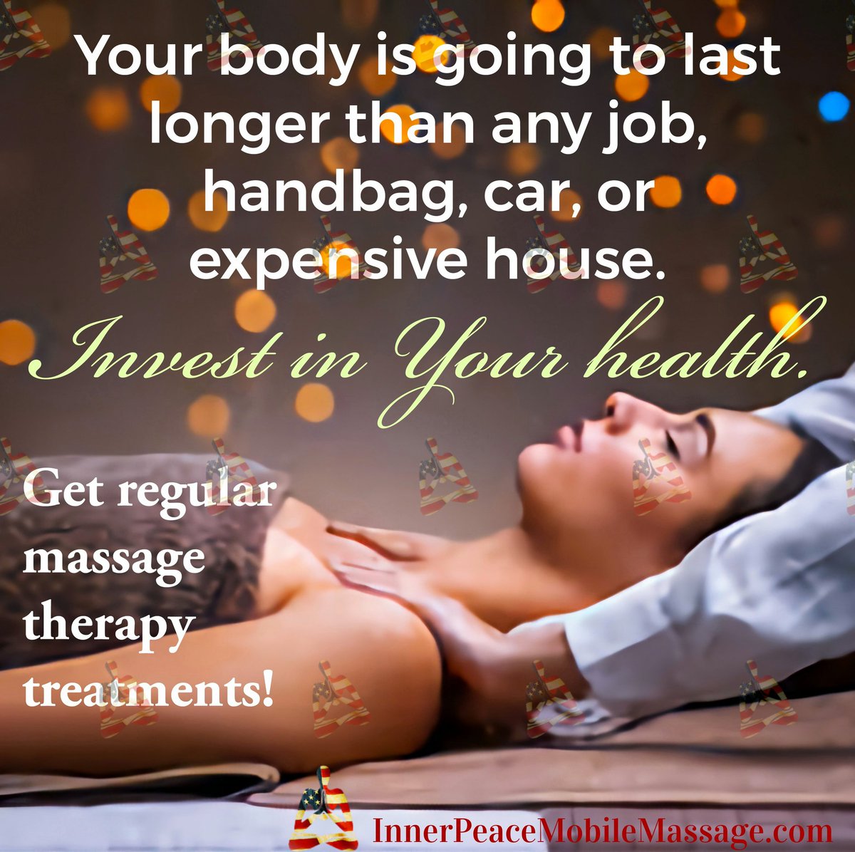 InnerPeaceMM's tweet photo. Your body is the most important thing you own, and you and only you are in charge of its maintenance and lifetime warranty... So, how are you investing in your health? Adding regular massage therapy treatments is a win-win investment for your overall health. https://t.co/Yi38y9IG8v