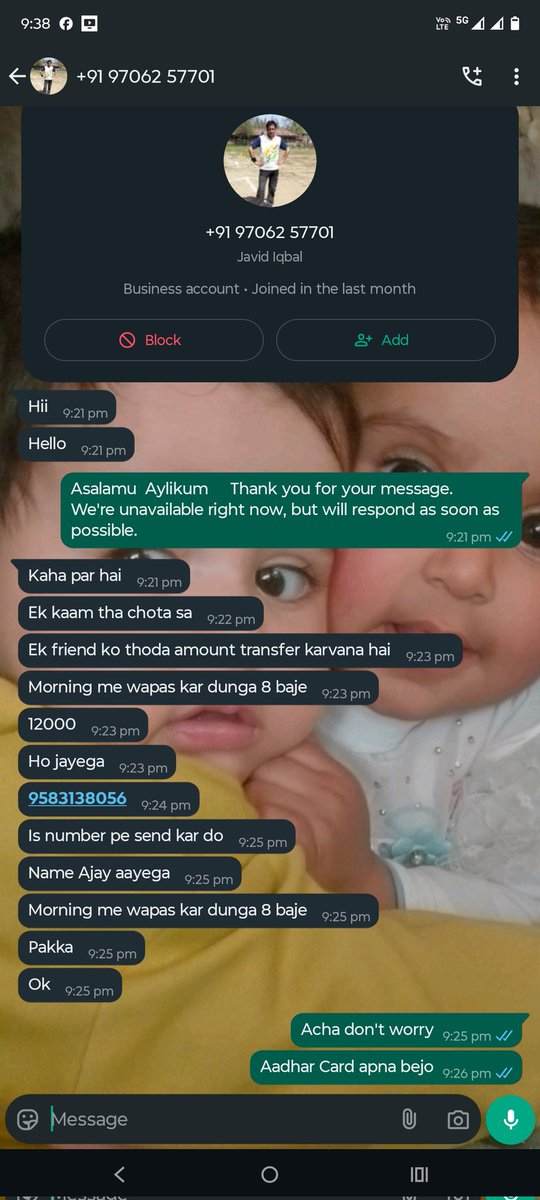 Nazeem45's tweet photo. This is fake account. Be aware. Kindly report the account
@Cyberpolicekmr.
@bandiporapolice 
@JmuKmrPolice 
@KashmirPolice https://t.co/jZjMSYNHWa