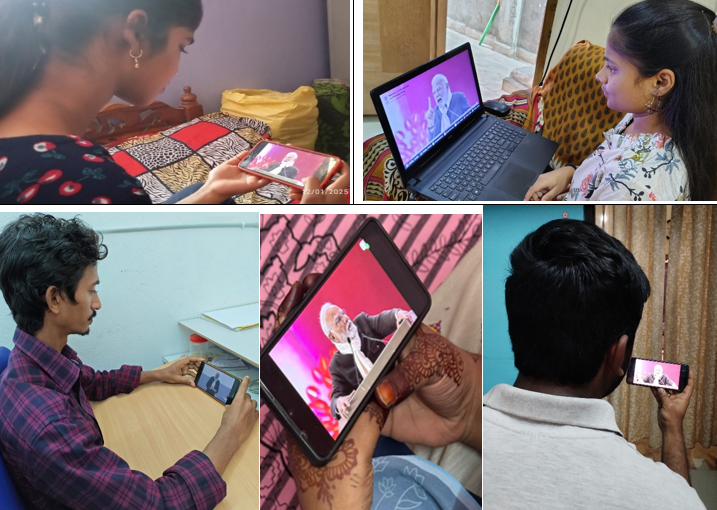 CCSc_NSS's tweet photo. All the NSS volunteers of the https://t.co/Jppyp7HBJk. (Hons.) Community Science attended the YouTube live telecast of the Prime Minister’s address at the “Viksit Bharat Young Leaders Dialogue” on 12th January 2025. https://t.co/BWWLCg8COq