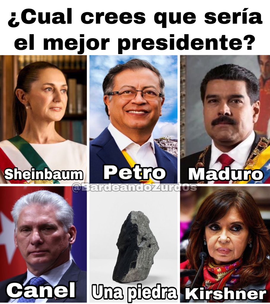¿A quien eliges para ser presidente?